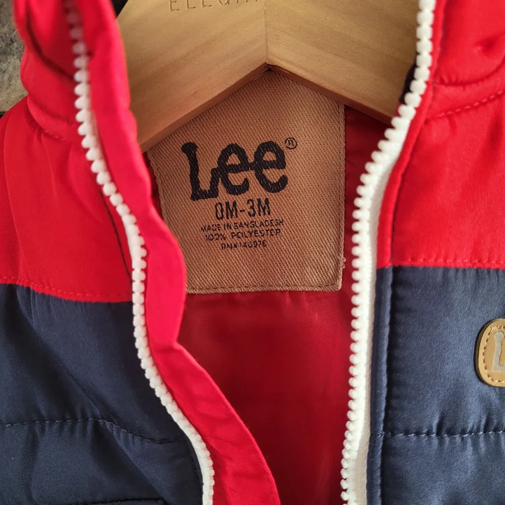 Lee Kids' Vest in Navy and Bright Pink